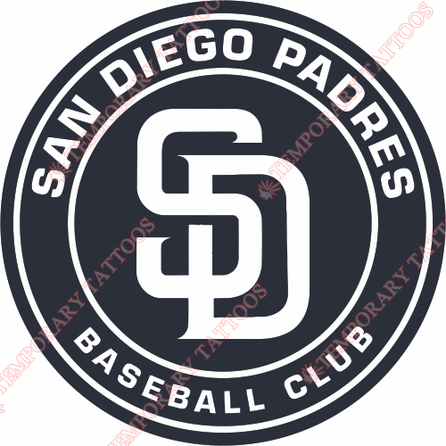 San Diego Padres Customize Temporary Tattoos Stickers NO.1880
